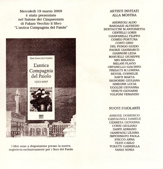 Elenco artisti Antica Compagnia del Paiolo