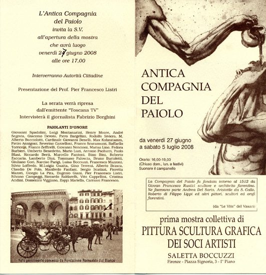 Invito Antica Compagnia del Paiolo