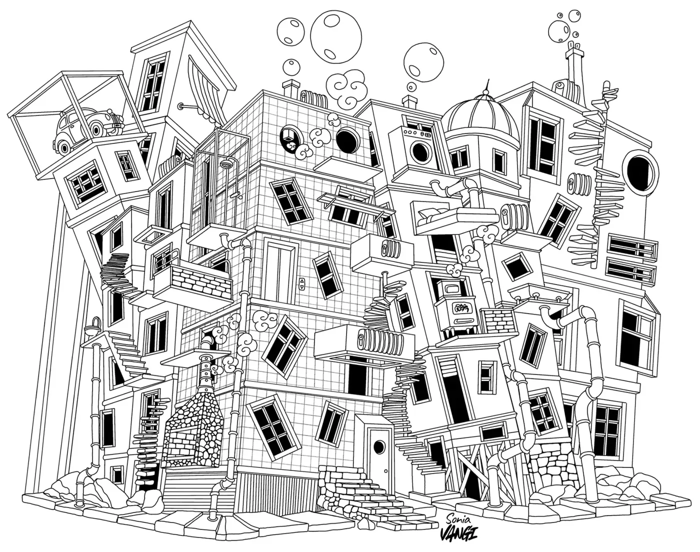 ArchiFlop, illustrazione di Sonia Vangi